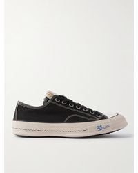 Visvim - Skagway Leather-trimmed Canvas Sneakers - Lyst