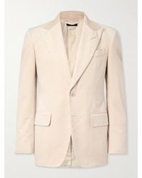 Tom Ford - Shelton Slim-Fit Cotton-Velvet Blazer - Lyst