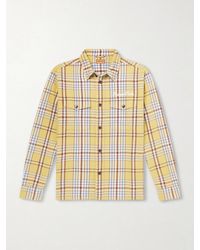 Human Made - Logo-embroidered Checked Cotton-flannel Shirt - Lyst