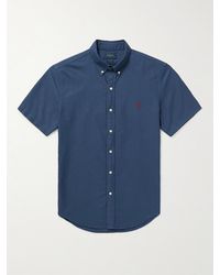 Polo Ralph Lauren - Slim-fit Button-down Collar Cotton-chambray Shirt - Lyst