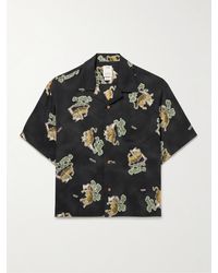 Visvim - Copa Camp-collar Printed Silk-crepe De Chine Shirt - Lyst