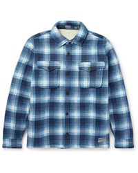 Polo Ralph Lauren - Checked Recycled-fleece Shirt Jacket - Lyst