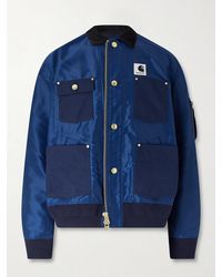 Sacai - X Carhartt Wip Logo-Patch Canvas Jacket - Lyst