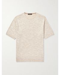 Loro Piana - T-Shirt aus einer Leinen-Seidenmischung - Lyst