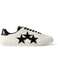Amiri - Croc-Effect Leather Sneakers - Lyst