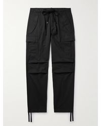 Tom Ford - Pantaloni cargo a gamba dritta in twill di cotone con coulisse New Enzyme - Lyst