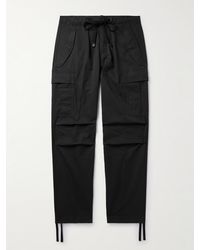 Tom Ford - New Enzyme Straight-leg Cotton-twill Drawstring Cargo Trousers - Lyst