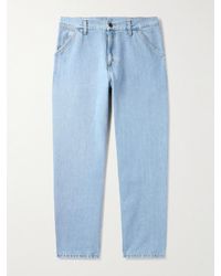 Carhartt - Jeans a gamba dritta con logo applicato Single Knee - Lyst