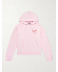 Willy Chavarria - Willy Ropita Logo-print Cotton-jersey Zip-up Hoodie - Lyst