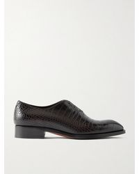 Tom Ford - Elkan Croc-Effect Leather Oxford Shoes - Lyst