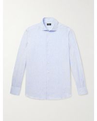 ZEGNA - Oasi Striped Linen Shirt - Lyst