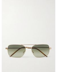 Oliver Peoples - Victory Ii Aviator-Style-Tone Sunglasses - Lyst