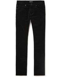 Tom Ford - Slim Straight-leg Cotton-blend Corduroy Trousers - Lyst