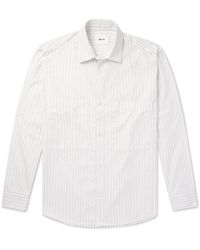 NN07 - Freddy 5973 Striped Cotton-poplin Shirt - Lyst