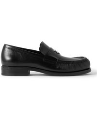 Ferragamo - Delmo Embellished Leather Penny Loafers - Lyst