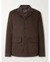 Slowear - Cotton And Cashmere-Blend Gabardine Blouson Jacket - Lyst