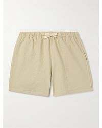 Howlin' - Magic Straight-leg Cotton-blend Seersucker Drawstring Shorts - Lyst