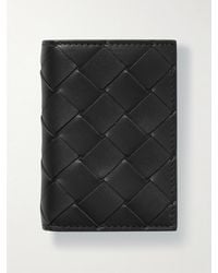 Bottega Veneta - Intrecciato Leather Trifold Wallet - Lyst