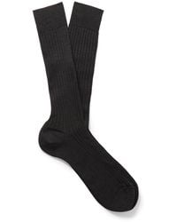 MR P. - Ribbed Merino Wool-Blend Socks - Lyst
