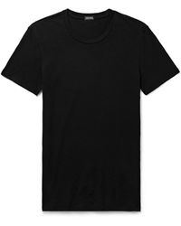 Zegna - Stretch-cotton Jersey T-shirt - Lyst