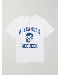 Alexander McQueen - T-Shirt aus Baumwoll-Jersey mit Print - Lyst