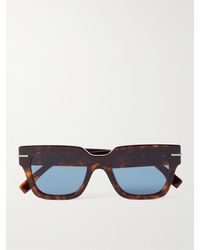 Fendi - Graphy Square-frame Tortoiseshell Acetate Sunglasses - Lyst