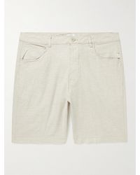 Onia - Traveler Straight-leg Linen-blend Shorts - Lyst