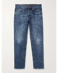 Nudie Jeans - Steady Eddie Ii Slim-Fit Straight-Leg Organic Jeans - Lyst