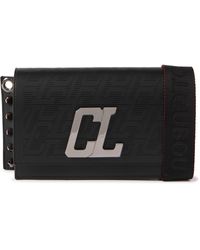 Christian Louboutin - Wallstrap Loubi Logo-embellished Studded Leather Messenger Bag - Lyst