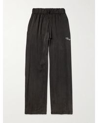 CHERRY LA - Wide-leg Logo-embroidered Tm Lyocell Trousers - Lyst
