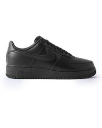 Nike Air Force 1 '07 Fresh Leather Sneakers - Black