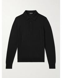 Tom Ford - Slim-Fit Cashmere And Silk-Blend Polo Shirt - Lyst