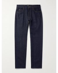 Loro Piana - Straight-leg Cotton And Cashmere-blend Jeans - Lyst