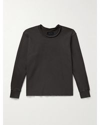 Les Tien - Roll-Neck Heavyweight Structured-Fleece Cotton-Jersey Sweatshirt - Lyst