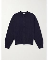 AURALEE - Brushed Cashmere And Cotton-Blend Cardigan - Lyst