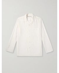 Umit Benan - Camp-collar Silk Shirt - Lyst
