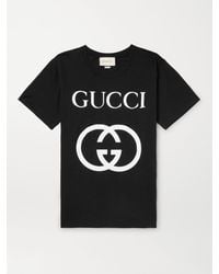 Gucci - Oversize T-shirt With Interlocking G Black - Lyst