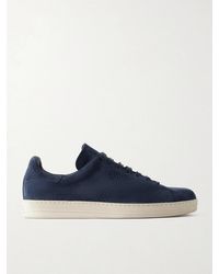 Tom Ford - Warwick Perforated Suede Sneakers - Lyst