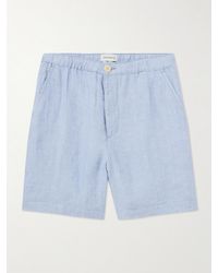 Oliver Spencer - Shorts a gamba dritta in lino con coulisse Osborne - Lyst