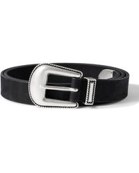 Anderson's - 2.5cm Nubuck Western Belt - Lyst