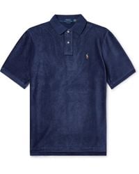 Polo Ralph Lauren - Logo-embroidered Cotton-blend Corduroy Polo Shirt - Lyst