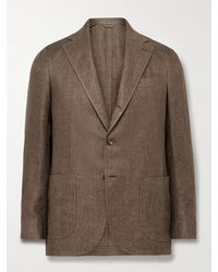 De Petrillo - Posillipo Unstructured Linen Suit Jacket - Lyst