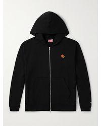 KENZO - Pop Hoodie aus Baumwoll-Jersey mit Reißverschluss und Logostickerei - Lyst