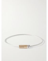 Le Gramme - Cable Sterling Silver And 18-karat Gold Bracelet - Lyst