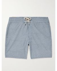 Faherty - Straight-leg Long-length Printed Recycled Swim Shorts - Lyst