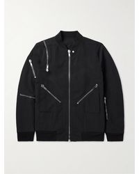 Rick Owens - Bonotto Jumbo Headon Oversized-Bomberjacke aus Canvas mit Reißverschlüssen - Lyst