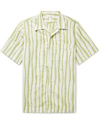 Massimo Alba - Venice Camp-collar Striped Cotton-jacquard Shirt - Lyst
