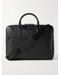 Serapian - Leather-Trimmed Logo-Embossed Stepan Coated-Canvas Briefcase - Lyst