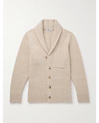 Inis Meáin - Shawl-Collar Merino Wool And Cashmere-Blend Cardigan - Lyst