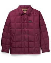 Visvim - Coach Appliquéd Quilted Wool And Silk-Blend Twill Down Jacket - Lyst
